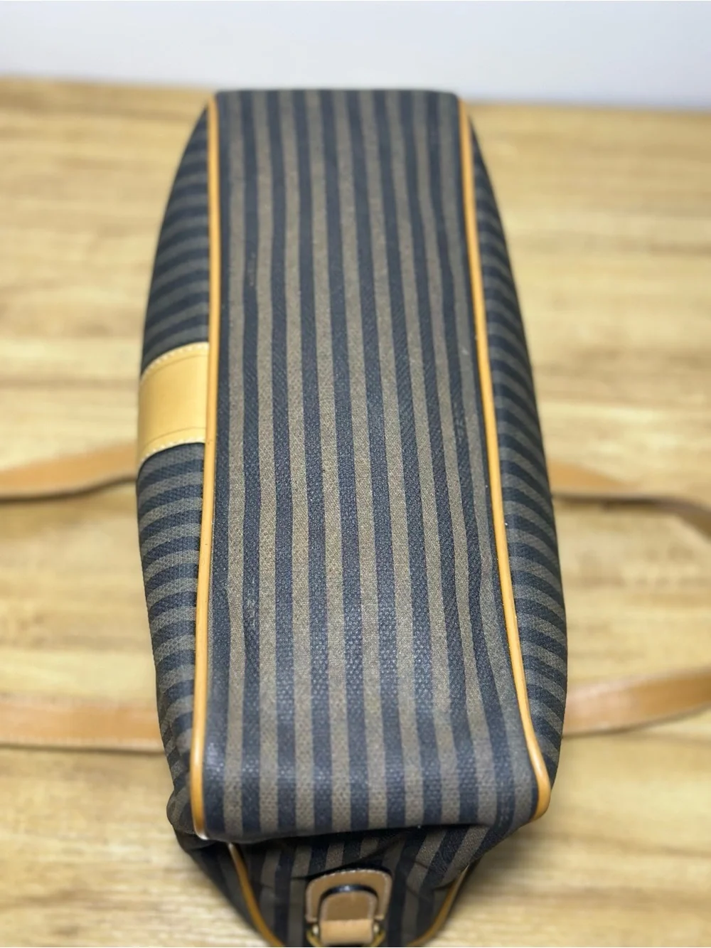 Authentic Vintage Fendi Pequin Boston Bag – 1980s Collection